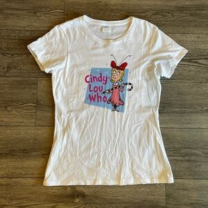 Cindy-Lou Who Women’s Short Sleeve T-Shirt How The Grinch Stole Christmas Medium